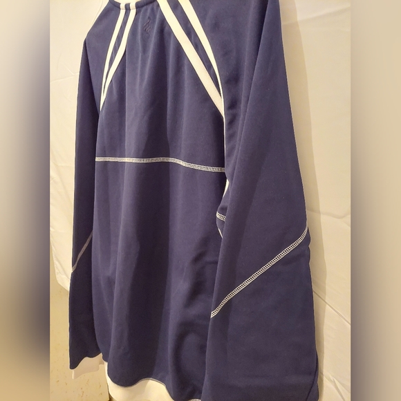 Rocawear Men's XL Dark Navy Blue and White Zip-Up Sweatsuit Jacket - Picture 14 of 15